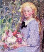 Palmer, Pauline Girl with Flowers oil painting picture wholesale